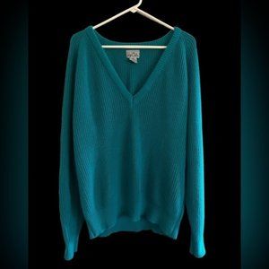 WyeOaks Turquoise Vintage Sweater, Size‎ 46